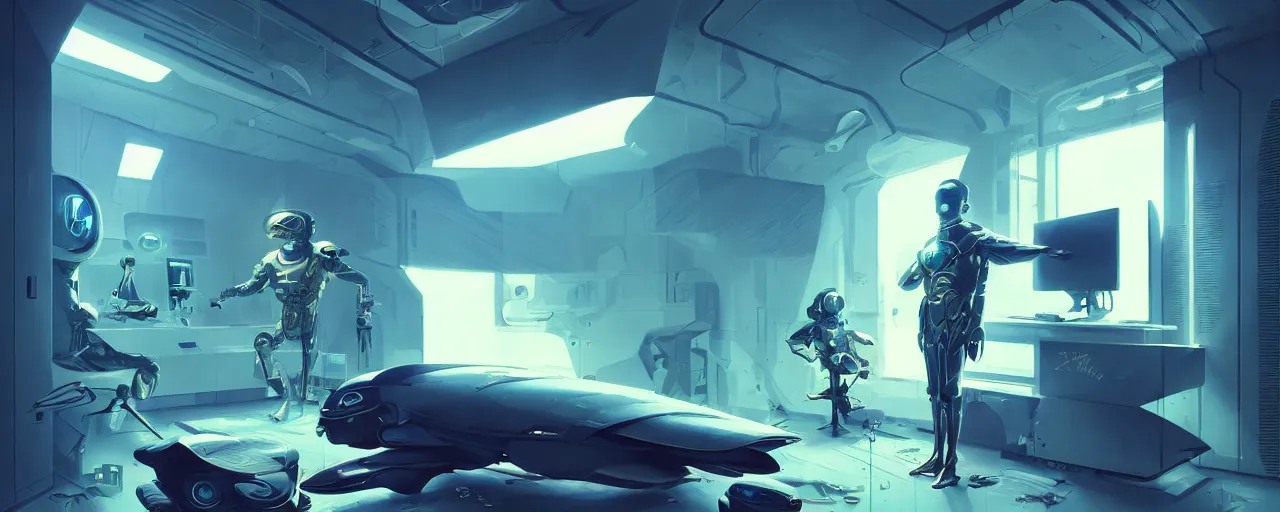 Image similar to duotone concept illustration of cyborg emperor penguin in futuristic computer room. cinematic scene. volumetric lighting. golden ratio accidental renaissance. by sachin teng and sergey kolesov and ruan jia and heng z. graffiti art, scifi, fantasy, hyper detailed. octane render. concept art. trending on artstation