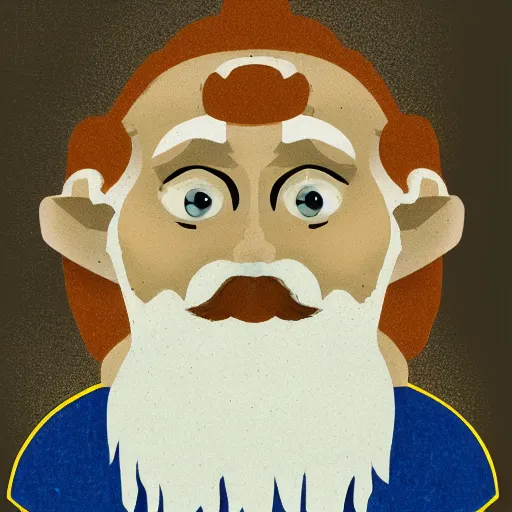 Prompt: Portrait of a gnome called Eldon, who is a young wizard that studied at the School of Abjuration.
