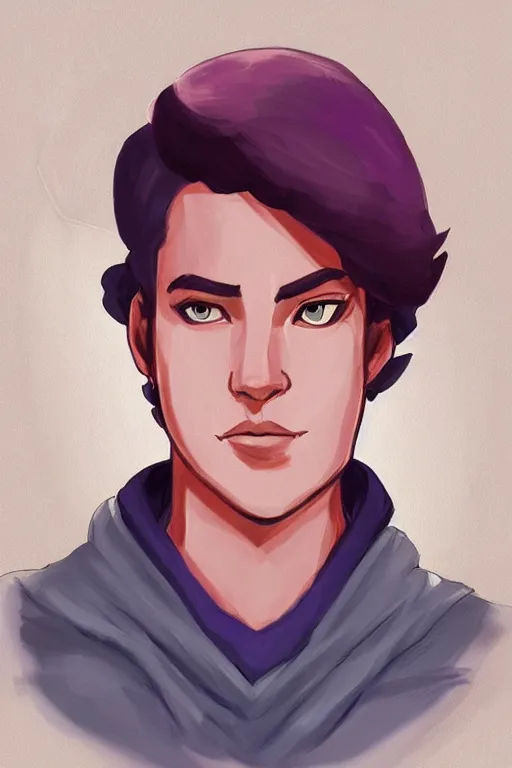 Image similar to Prince Callum from The Dragon Prince, solo portrait 🎨🖌️