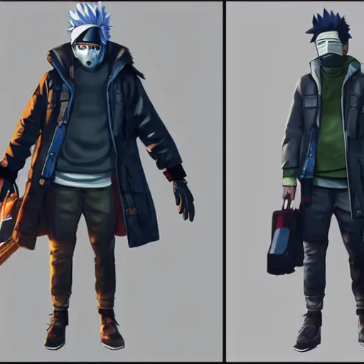 Image similar to kakashi, style game square enix life is strange remake, trending on artstation, painted by greg rutkowski, render with game the last of us parte ii details