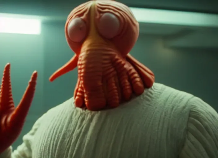 Image similar to film still of zoidberg in the new scifi movie, 4 k