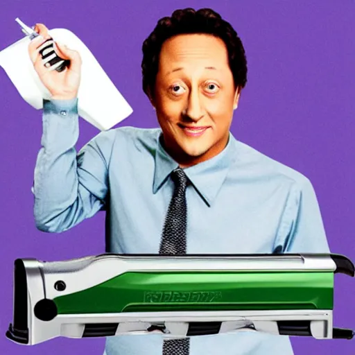 Prompt: rob schneider is a stapler