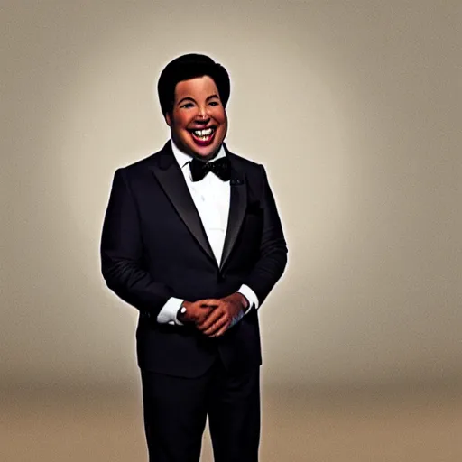 Prompt: Michael Mcintyre as a black man