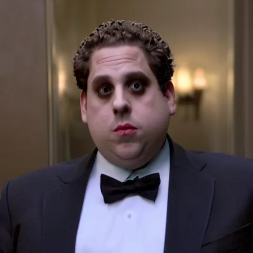 Image similar to jonah hill as borat in borat, 8k resolution, full HD, cinematic lighting, award winning, anatomically correct