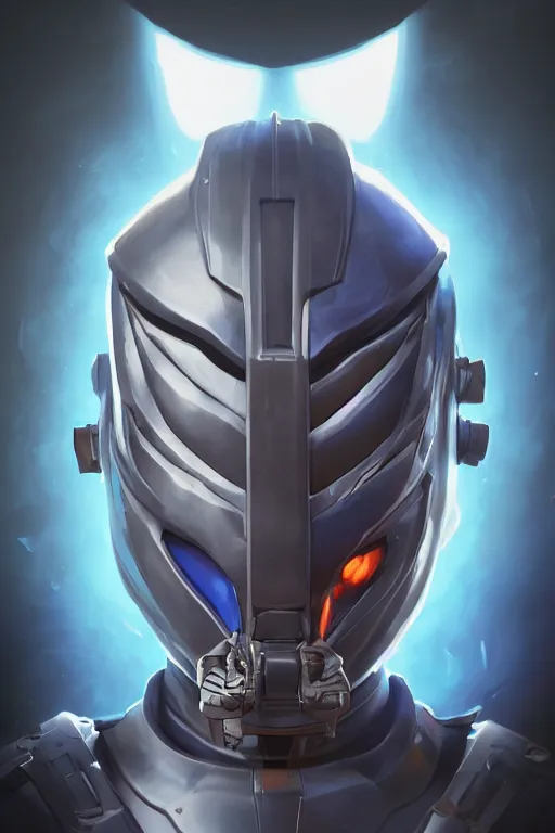 Image similar to epic mask helmet robot ninja portrait stylized as fornite style game design fanart by concept artist gervasio canda, behance hd by jesper ejsing, by rhads, makoto shinkai and lois van baarle, ilya kuvshinov, rossdraws global illumination radiating a glowing aura global illumination ray tracing hdr render in unreal engine 5