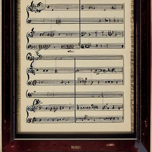 Image similar to sheet of music