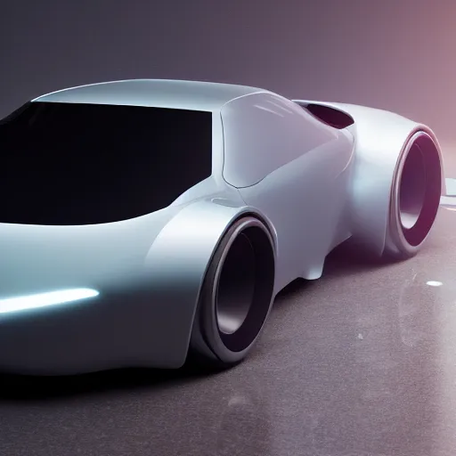 Image similar to futuristic Porsche designed by Apple studio lighting octane render