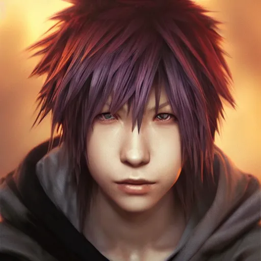 Image similar to photo realistic image of riku from kingdom hearts, stunning 3 d render inspired art by istvan sandorfi and greg rutkowski, perfect facial symmetry, realistic, highly detailed attributes and atmosphere, dim volumetric cinematic lighting,