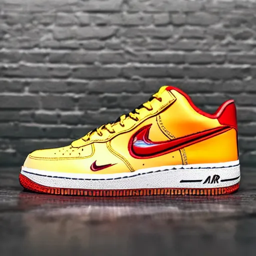 Image similar to nike airforce 1 with russian pattern,