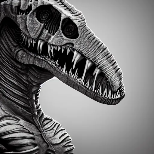 Image similar to x - ray of tyrannosaurus rex, octane render, art station, concept art, rococo, photorealistic, intense detail, 8 k