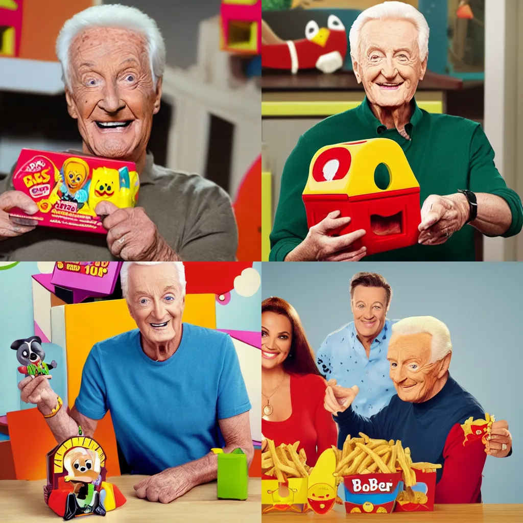 A happy meal toy of Bob Barker Stable Diffusion