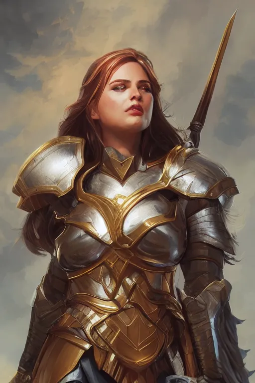 Image similar to amazon valkyrie athena, d & d, fantasy, portrait, highly detailed, headshot, digital painting, trending on artstation, concept art, sharp focus, illustration, art by artgerm and greg rutkowski and magali villeneuve