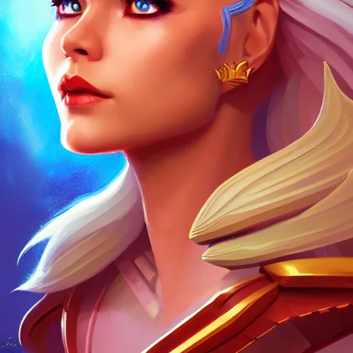 Prompt: portrait of she - ra, intricate, elegant, highly detailed, digital painting, artstation, concept art, smooth, sharp focus, illustration, by bartek fedyczak, erak note, tooth wu, neil richards, kan liu, siwoo kim, jisu choe