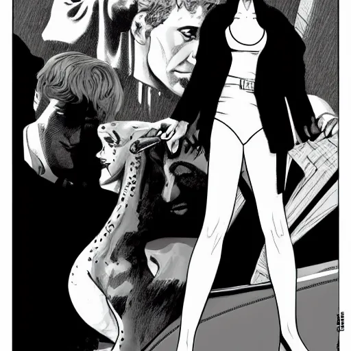 Image similar to modesty blaise art by francesco francia