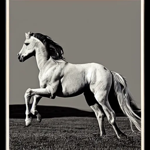 Prompt: a galloping wild horse, by Giuseppe-Castiglione