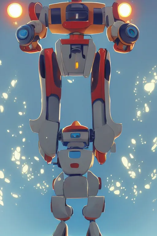 Image similar to metabots medabots medarotto medarot robot minimalist comics, behance hd by jesper ejsing, by rhads, makoto shinkai and lois van baarle, ilya kuvshinov, rossdraws global illumination ray tracing hdr radiating a glowing aura