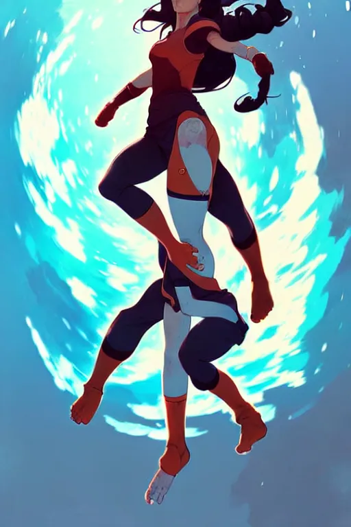 Image similar to a ultradetailed painting of korra by conrad roset, greg rutkowski and makoto shinkai trending on artstation