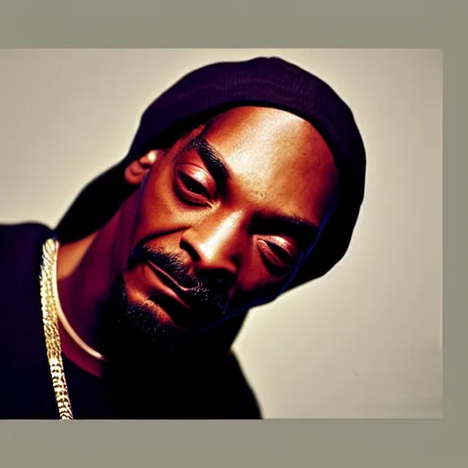 Image similar to Snoop Dogg smiled sweetly red eyes, nothing superfluous, photorealism