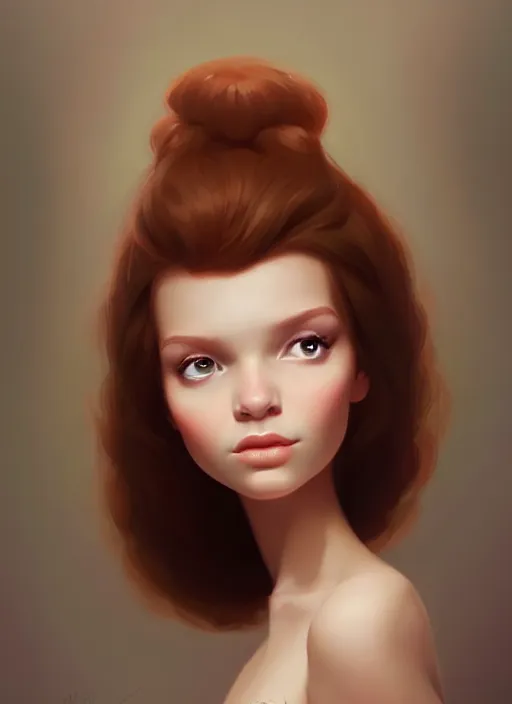 Image similar to a portrait of a pretty young lady by daniela uhlig