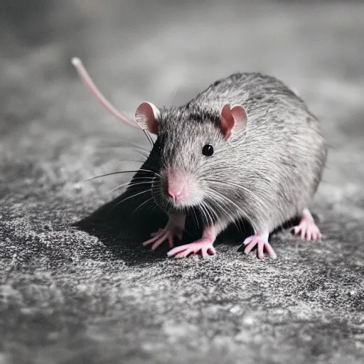 Prompt: nature photo of rat wearing hat, 4 k