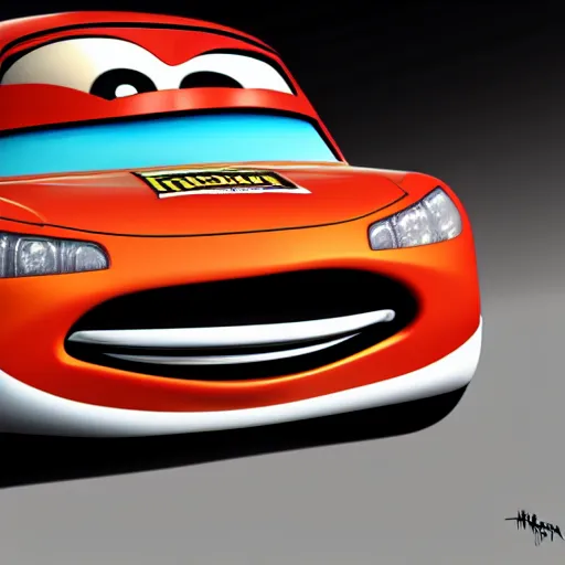 Prompt: a random pixar cars character, digital art, detailed