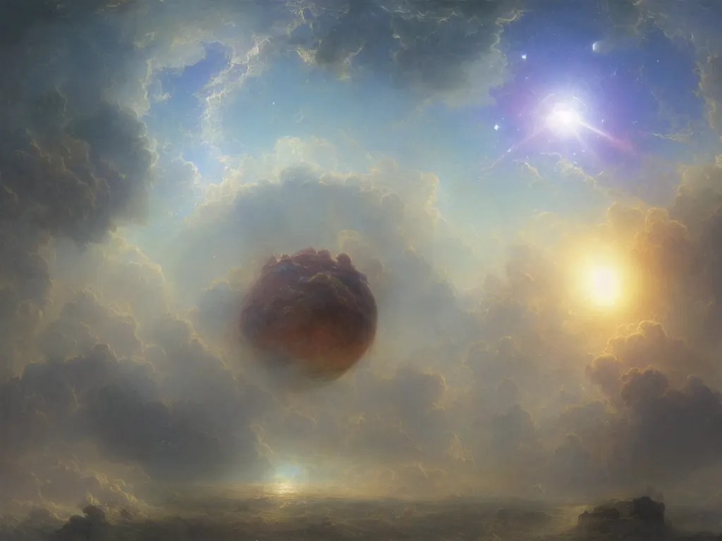 Prompt: the universe is a spheroid region 7 0 5 meters in diameter, sunlight study, art nouveau, 3 d render, by rachel ruysch and frederic edwin church and ( ( ( ( ( lisa frank ) ) ) ) ) and ( ( ( ( ( ( ( ( ( ( ivan aivazovsky ) ) ) ) ) ) ) ) ) )