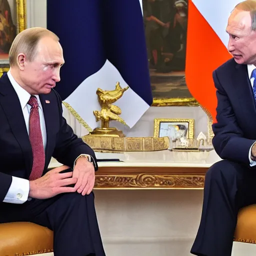 Image similar to biden and putin playing rock paper scissors, no one wins