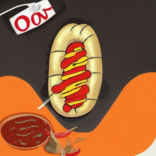 Image similar to hotdog ouroboros