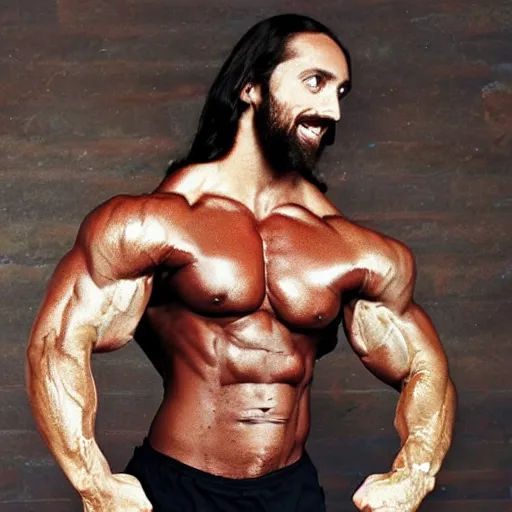 Prompt: jesus bodybuilder