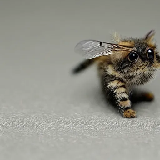 Image similar to photo of world ’ s smallest cat the size of a honeybee