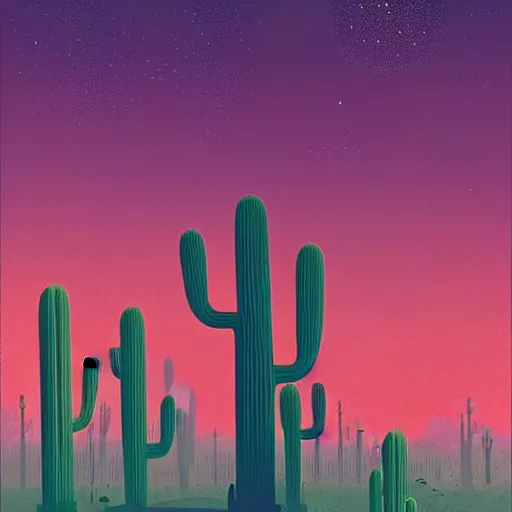 Prompt: ! dream print of the cactus forest, high hills, 8 k, frostbite 3 engine, cryengine, ground level shot, dof, limited neutral palette, by pascal campion, petros afshar, anton fadeev, dean ellis, randolph stanley hewton, beautiful graphic, propaganda poster art 1 9 7 0 s illustrated advertising art, painterly design