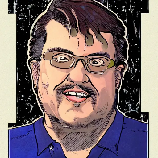 Image similar to portrait of comic book artist Mike S Miller