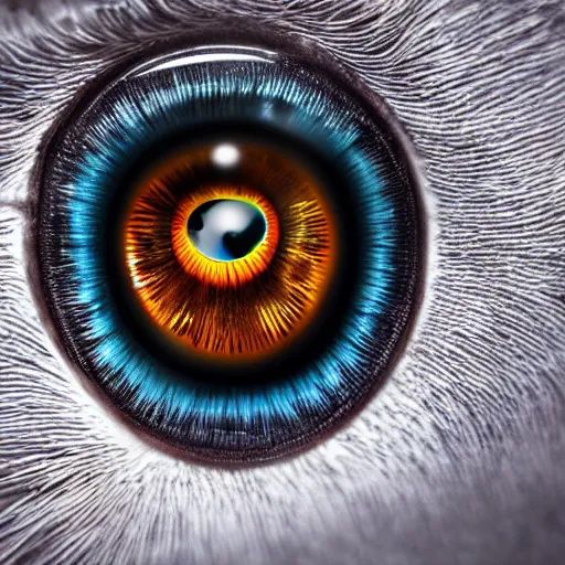 Image similar to eyeballs with sharp teeth, detailed, 4k resolution, reflections, high quality