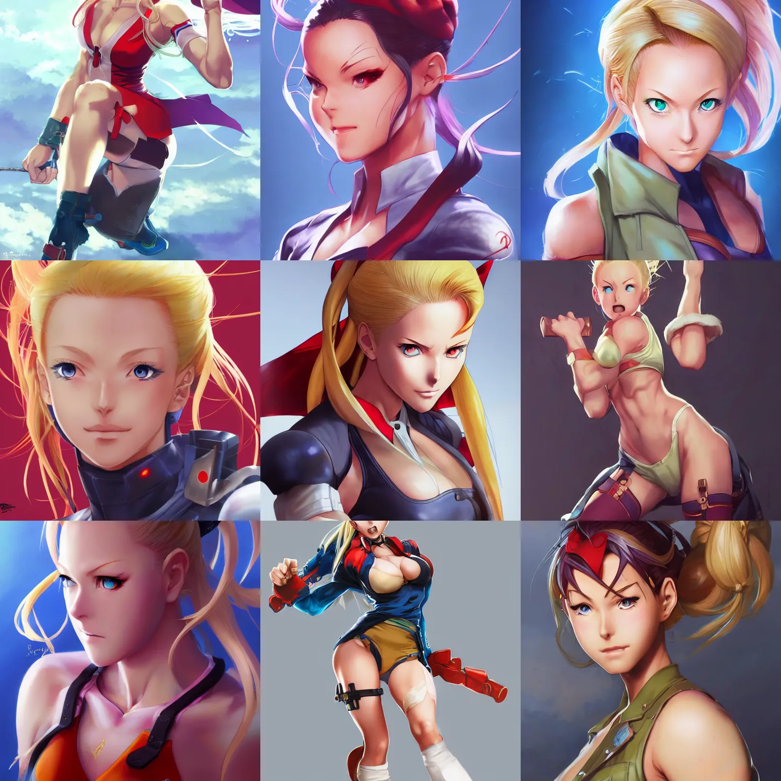 Prompt: An anime portrait of Cammy White from street fighter, by Stanley Artgerm Lau, WLOP, Rossdraws, James Jean, Andrei Riabovitchev, Marc Simonetti, and Sakimichan, tranding on artstation