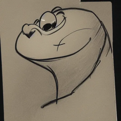 Image similar to milt kahl sketch of cecil turtle