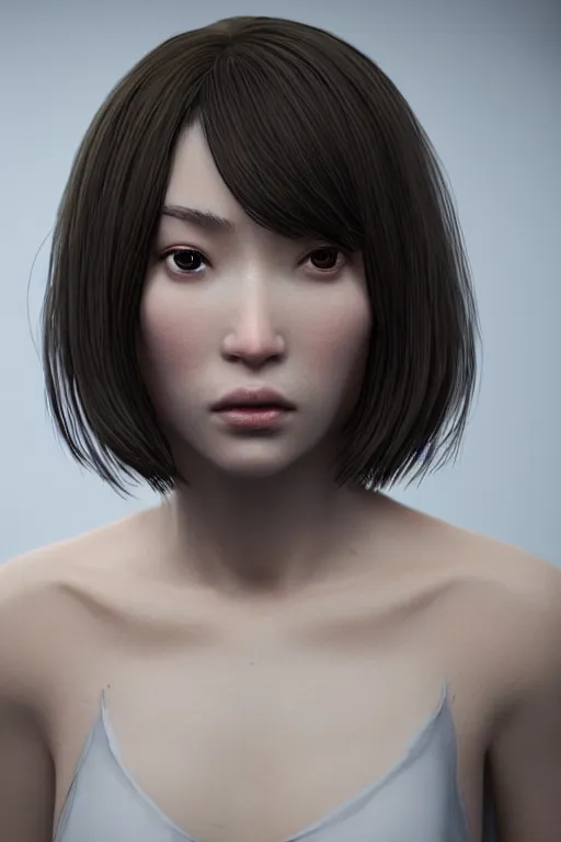 Prompt: photo of a woman, hyper realistic, 8k, trending on cgisociety, by Haruhiko Kawaguchi, unreal engine