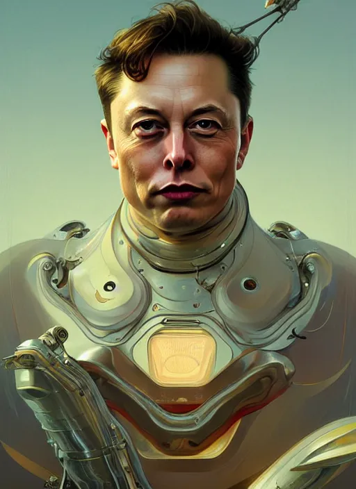 Image similar to mollusk as elon musk, portrait, intricate, elegant, highly detailed, digital painting, artstation, concept art, wallpaper, smooth, sharp focus, illustration, art by artgerm and greg rutkowski and alphonse mucha