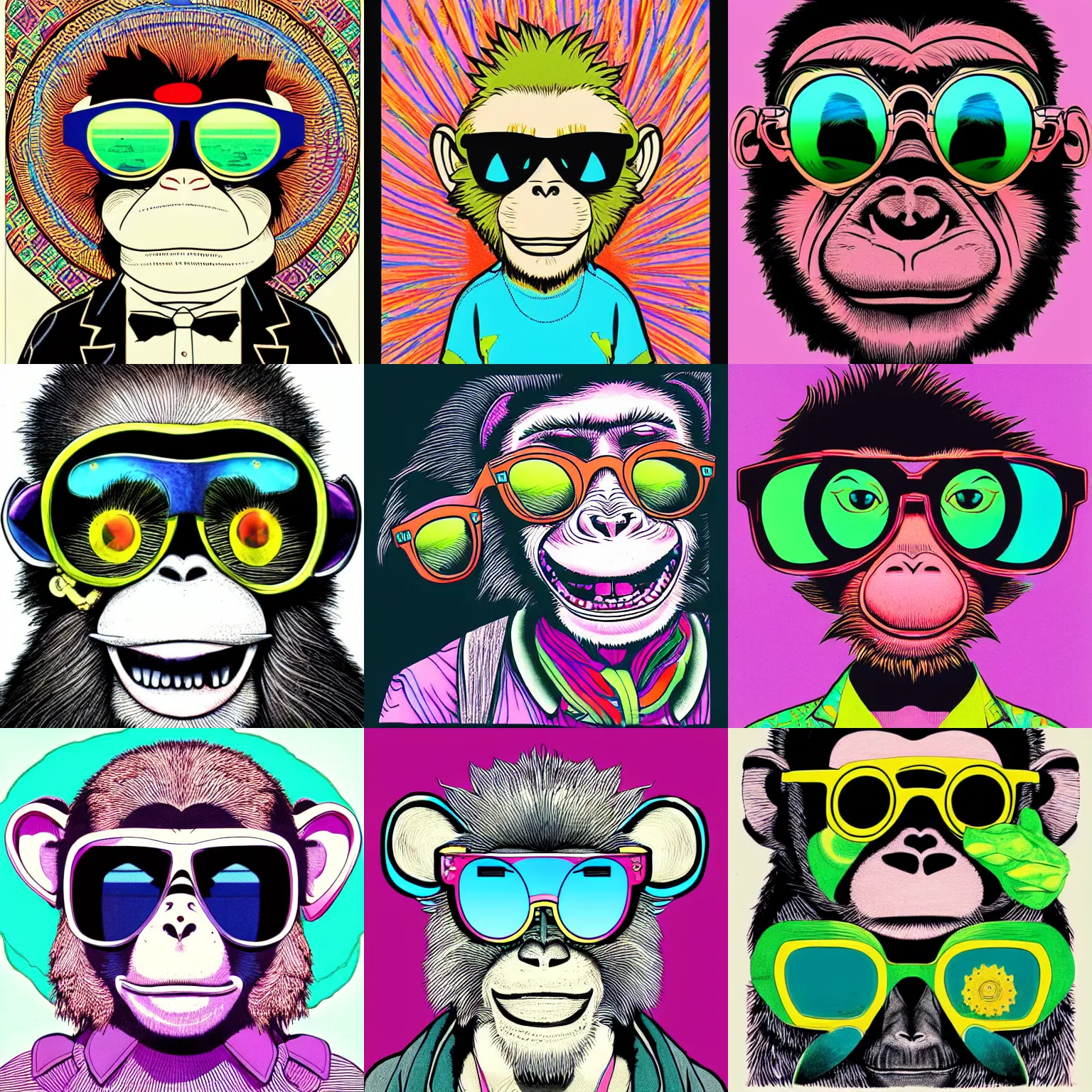 Funny Ape Sunglasses Monkey With Animal Monkey Coo by sytacdesign on  DeviantArt