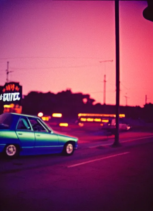 Image similar to Waiting in the car Waiting for the ride in the dark At night the city grows Look at the horizon glow Drinking in the lounge Following the neon signs Waiting for a word Looking at the milky skyline The city is my church It wraps me in its blinding twilight, cinestill 800