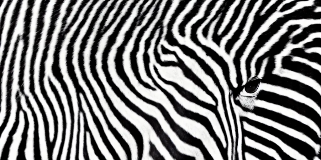 Prompt: geometric photo of a zebra