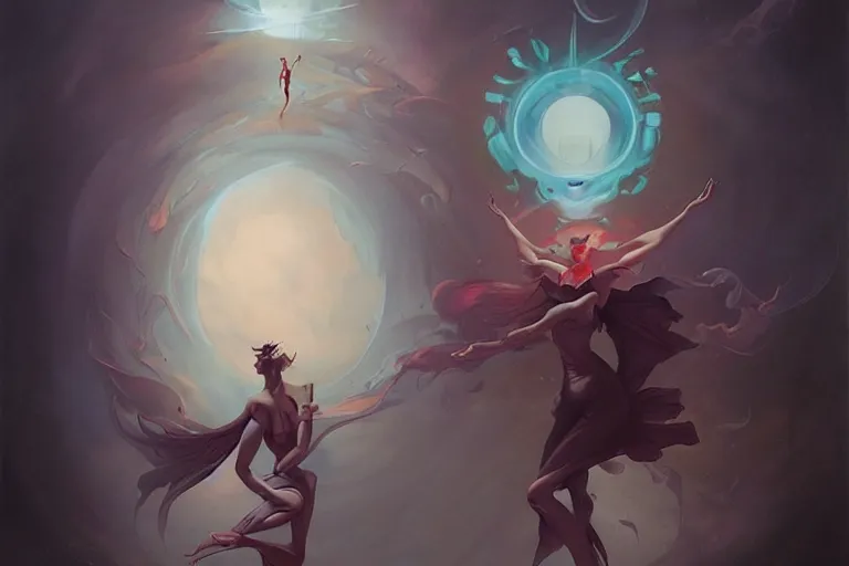 Prompt: Astral Projection by Peter Mohrbacher