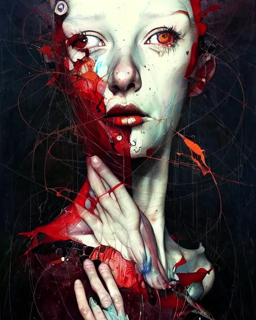 Prompt: human reason can excuse any evil ; that is why it ’ s so important that we don ’ t rely on it. in the style of adrian ghenie, esao andrews, jenny saville, ( ( ( edward hopper ) ) ), surrealism, dark art by james jean, takato yamamoto