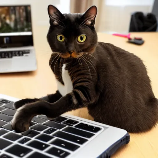 Image similar to cat hacking on a keyboard