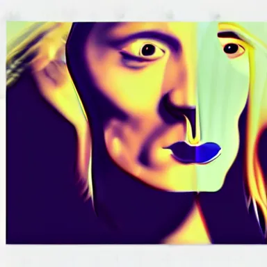 Image similar to portrait of a uncanny artist by Chor Boogie and Salvador Dali collaboration, digital art, mix of aesthetics, close up, high details