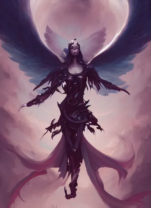 Prompt: the angel of death by pete mohrbacher and artgerm and loish and wlop, digital art, 4K UHD image