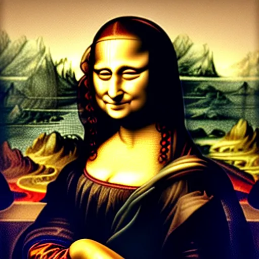 Prompt: mona lisa smoking a joint