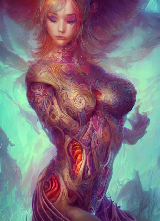 Image similar to dreamscape, female, ross tran, vivid colors, anatomical, highly detailed sculpture, intricate detailed, ommatidia, 8 k, cinematic atmosphere, post - processing