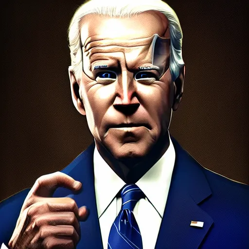 Prompt: joe biden as a character in cyberpunk, hyper realistic, amazing detail digital art, cgsociety, artstation