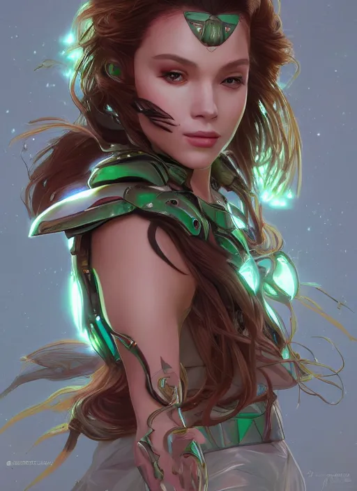 Image similar to asymmetry!! portrait of sailor jupiter alien in the style of horizon zero dawn, machine face, intricate, elegant, highly detailed, digital painting, artstation, concept art, smooth, sharp focus, illustration, art by artgerm and greg rutkowski and alphonse mucha, 8 k