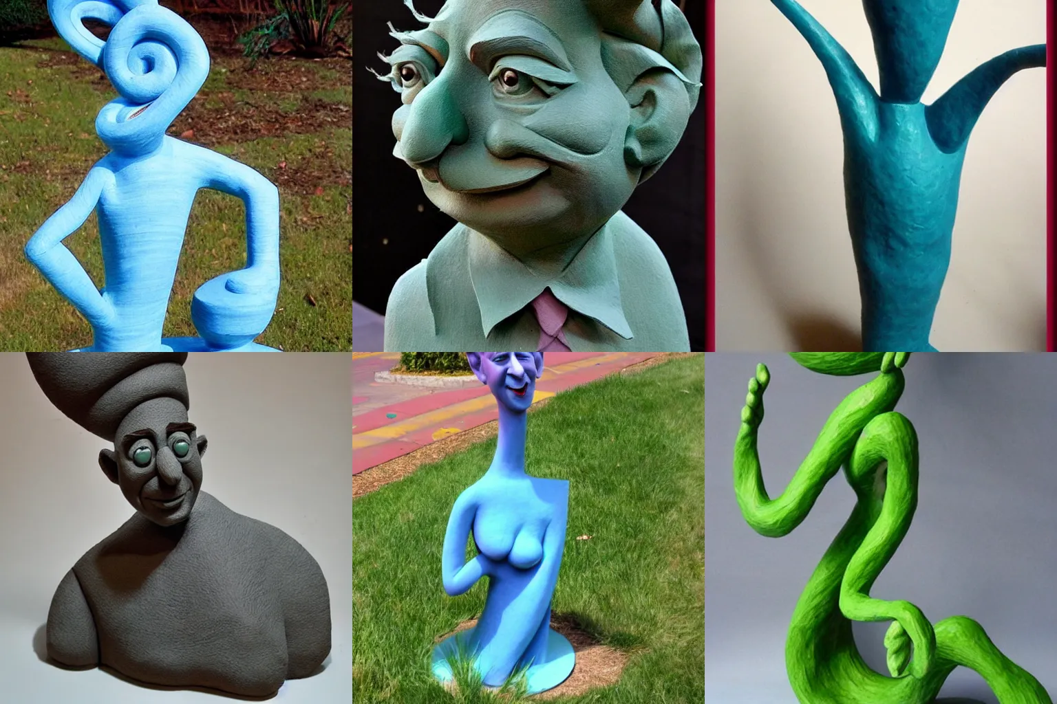 Prompt: sculpture in the style of dr seuss